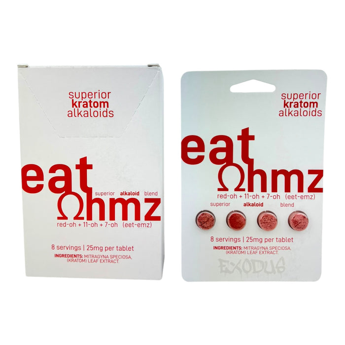 EAT OHMZ Red-oh+11-oh + 7-oh 25mg 4Tab / Pack - 6 Packs / Display | 30Displays /Case