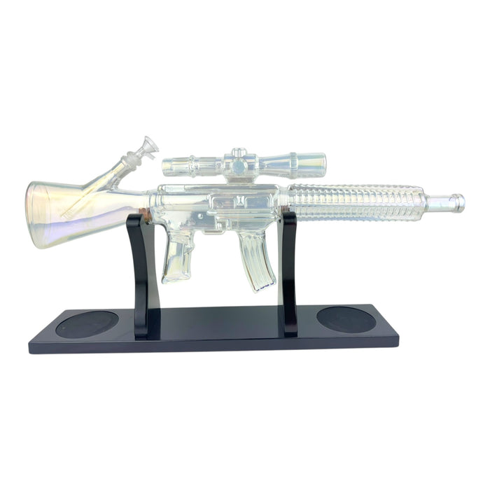 24” Assault Rifle w/ Stand Water Pipe