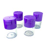 Acrylic Air Tight Mini Jar 60mL 2oz. - Colored Lid Clear Bottom