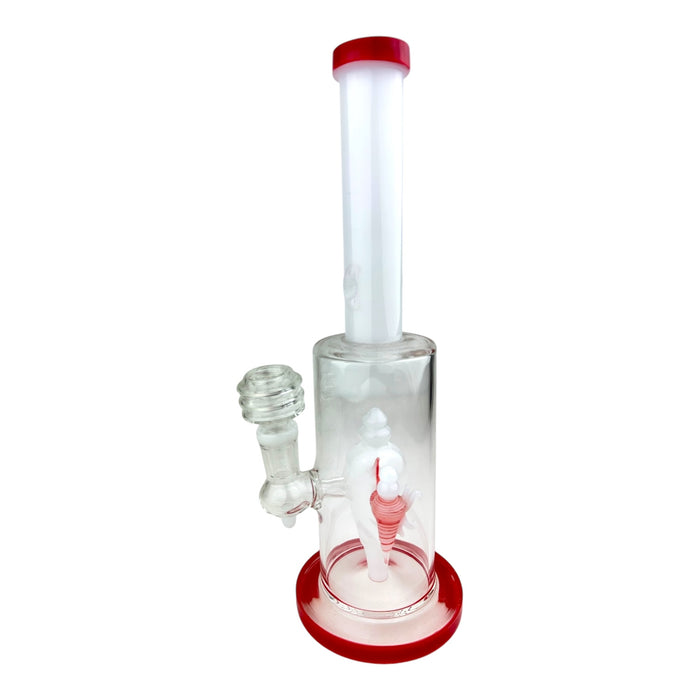 12" Sea Shell Straight Base Glass Water Pipe