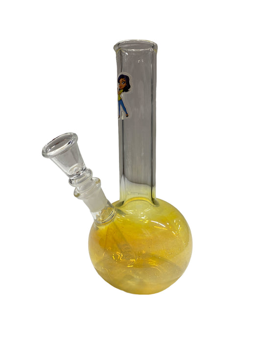 8" Colored Base  Water Pipe - Assorted Stickers