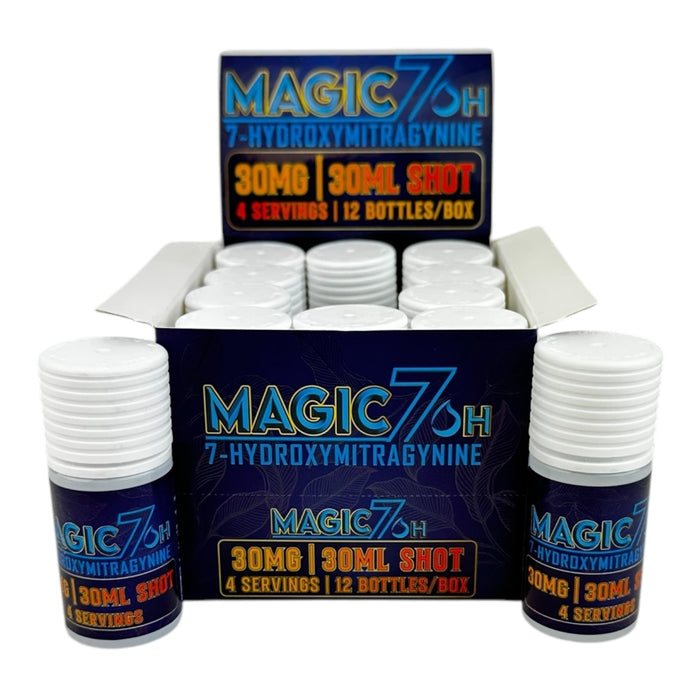 Magic 7oh 7-OH 30mg 30ml Shot 12 Bottles / Display