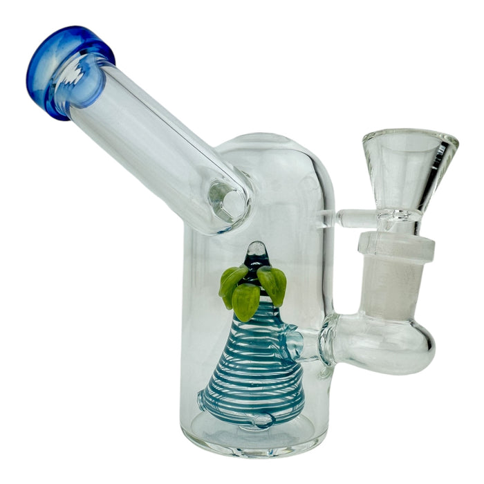 5" Dome Plant Glass Water Pipe "WP1212" (Assorted Colors)