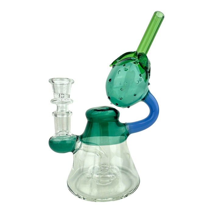 7.5" Strawberry Beaker Glass Water Pipe