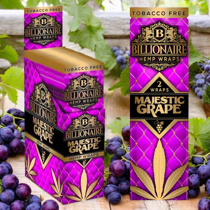 Billionaire Hemp Wraps - Majestic Grape