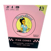 Blazy Susan Pink 1 1/4" Size Cones - 21 Pack x 6 Per Pack (126 Cones per Box)