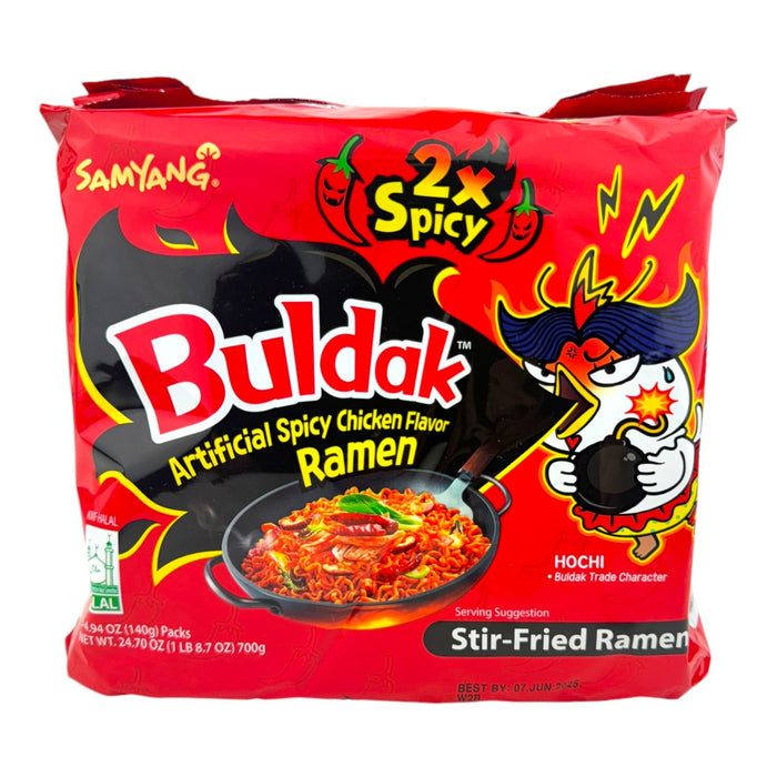 Buldak Ramen Spicy Chicken (5 Packs) | 8pc/cs