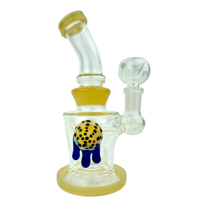 6.5" Stacked Implosion Dripping Glass Water Pipe