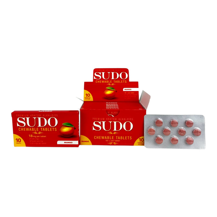 SUDO 7-OH 18mg Tabs - 10 Tab/Blister Pack - 6 Packs Display