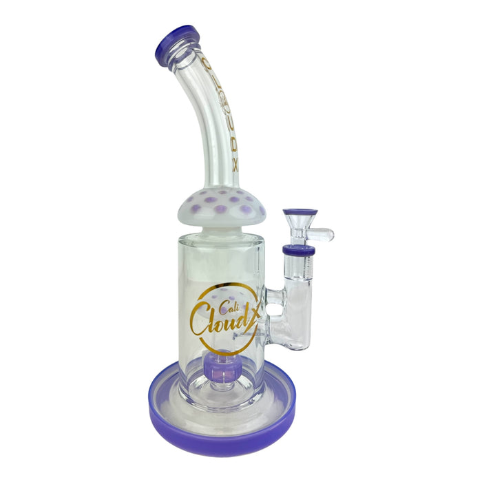 Cali Cloud 11.5" Mushroom Bent Neck Water Pipe "WP24"