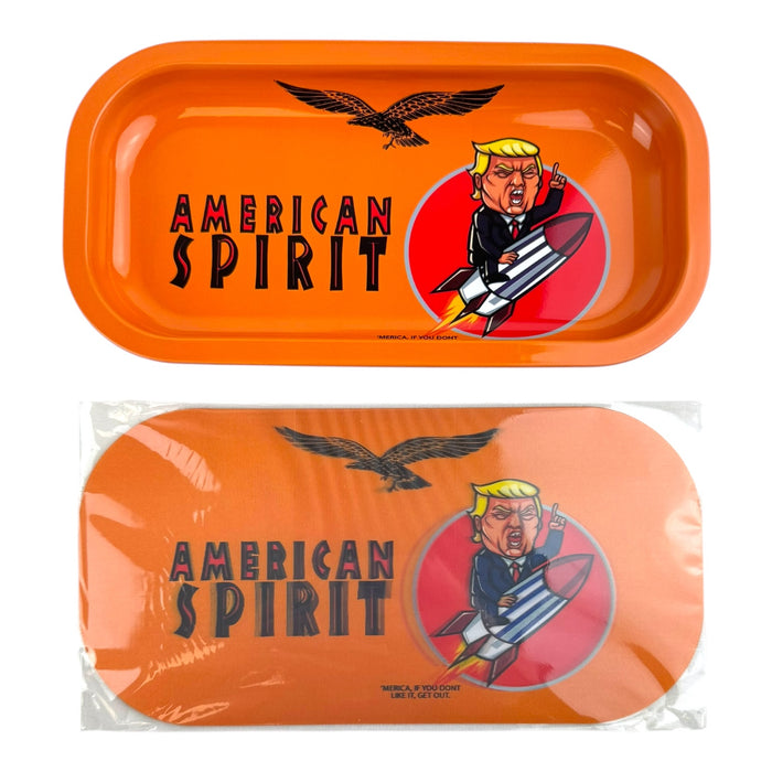 3D Small Metal Rolling Tray With Magnetic Lid 8" X 4"