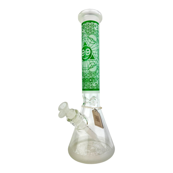 15.5" CHEECH Frosted Texture Beaker Glass Water Pipe 'CH-161'