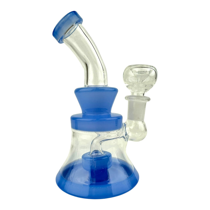 5.5" Color Clear Hourglass Water Pipe