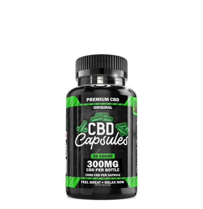 Hemp Bombs - CBD Capsules 20-count (15mg Per Caps) Single Pack 300mg  Per Pack Orignal (6 per Di...