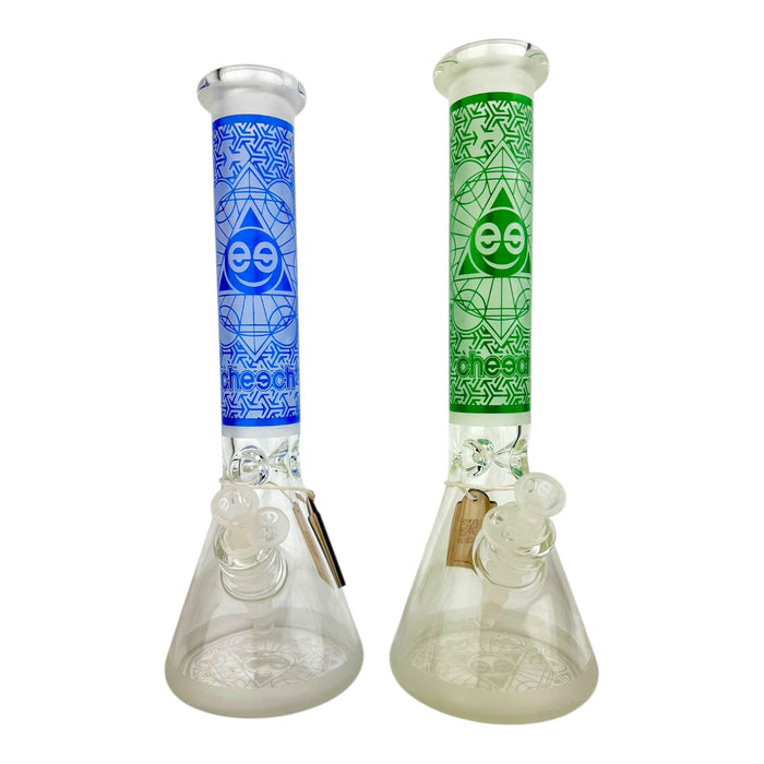 15.5" CHEECH Frosted Texture Beaker Glass Water Pipe 'CH-161'