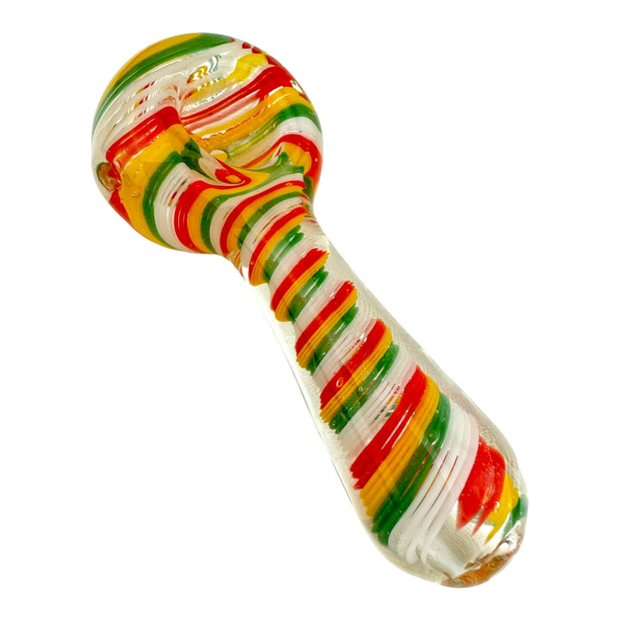 4" Candy Swirl Glass Hand Pipe (Assorted Colors)