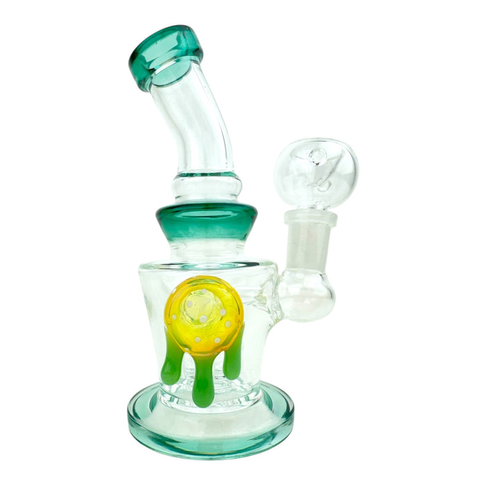 6.5" Stacked Implosion Dripping Glass Water Pipe