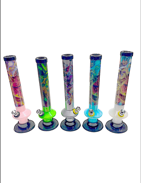 8" Acrylic Regular Super Hero's 1inx8  Water Pipe