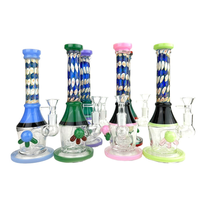 8.5" Honeycomb Beaker Glass Water Pipe "6003"