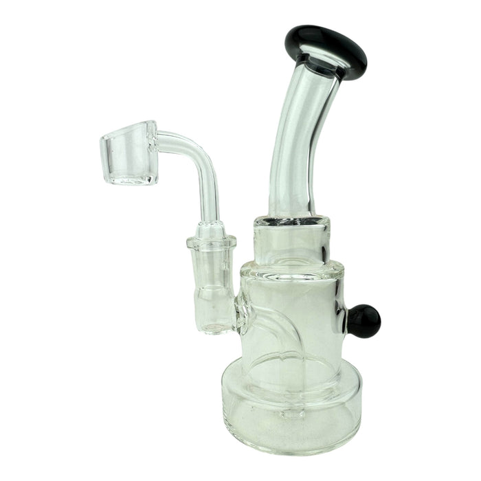 6" Stacked Bent Neck Glass Water Pipe "WP311"