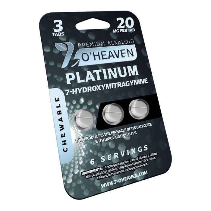 7 OHeaven 7-OH 20mg Tablets 3 Tabs-Pack - 20 Packs / Display | 20 Displays / Case