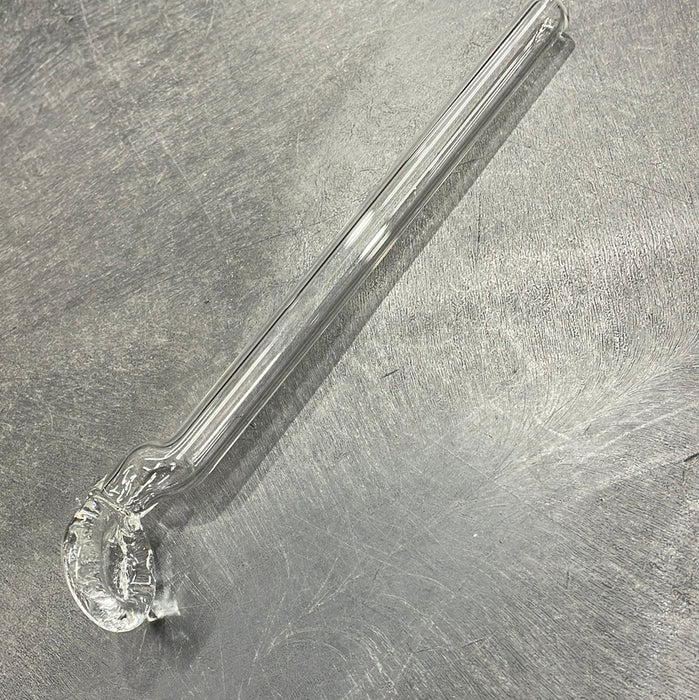 7" Clear Solid Glass Wand