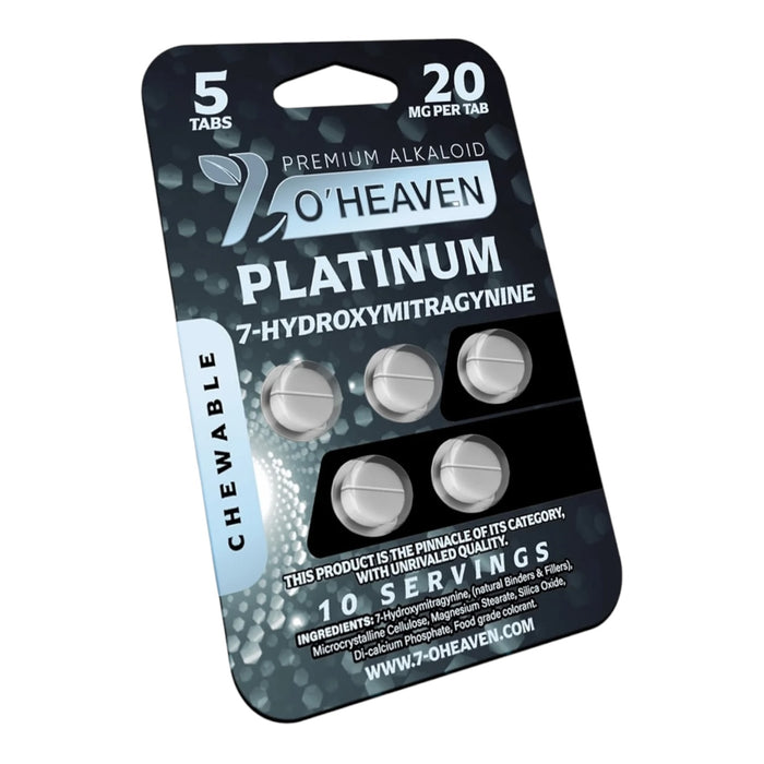 7 OHeaven 7-OH 20mg Tablets 5 Tabs-Pack - 20 Packs / Display | 20 Displays / Case