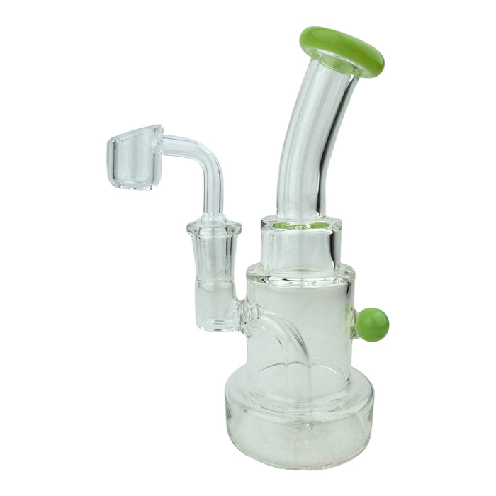 6" Stacked Bent Neck Glass Water Pipe "WP311"