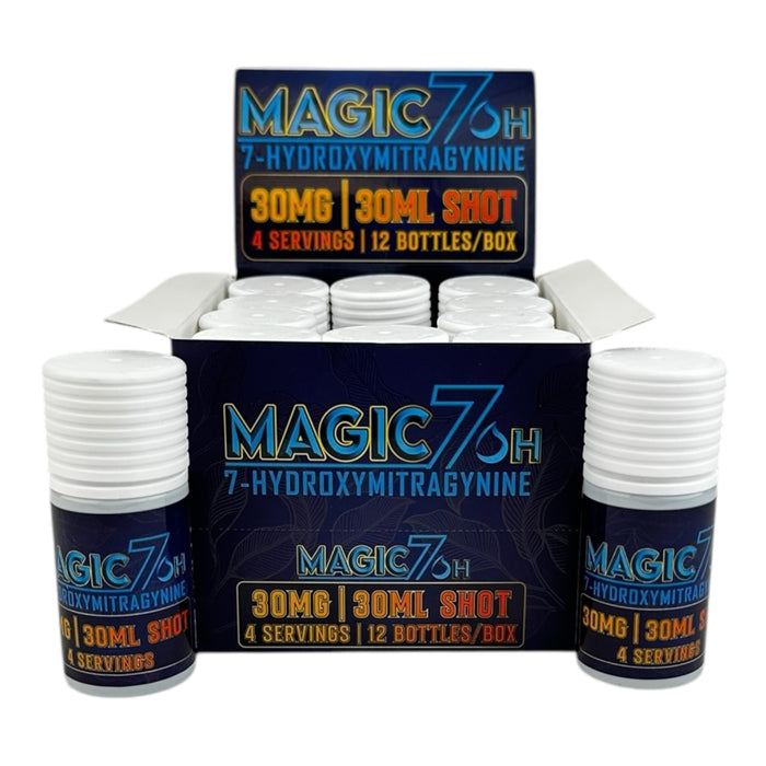 Magic 7oh 7-OH 30mg 30ml Shot 12 Bottles / Display