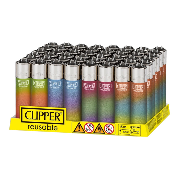 Clipper Painted Triple Gradient Lighter 48ct | 10 Displays / Case