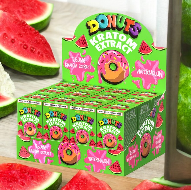 Donuts Kratom Extract Shot 30ml - Watermelon (12ct/Display)