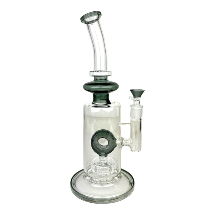 13" Donut Perc Tall Glass Water Pipe