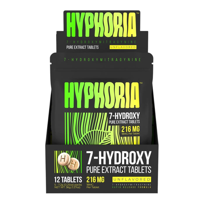 Hyphoria 7-OH 12 18mg Tablets 216mg Pack | 5 Packs / Display