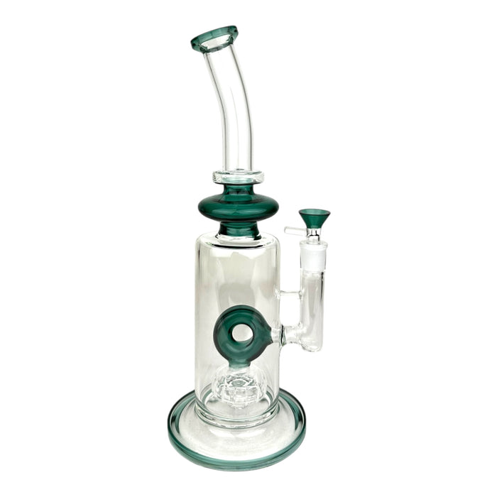 13" Donut Perc Tall Glass Water Pipe