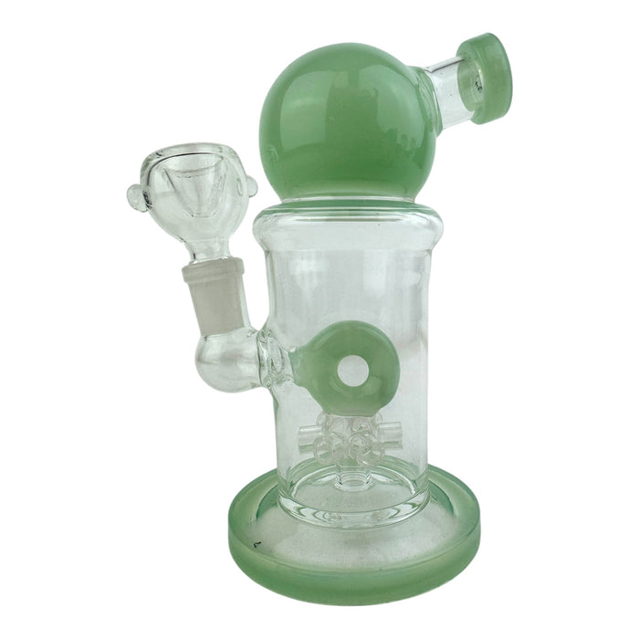 7” Donut Star Perc Glass Water Pipe