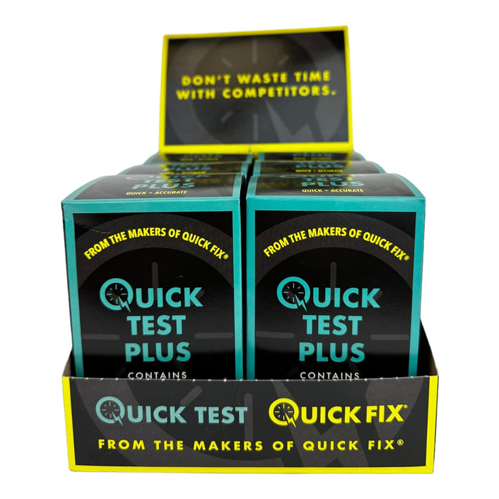 Quick Test Plus 3oz | 6 box / Display | 12 Displays / Case