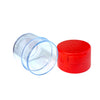 Acrylic Air Tight  Jar 120mL 4oz. - Colored Lid Clear Bottom