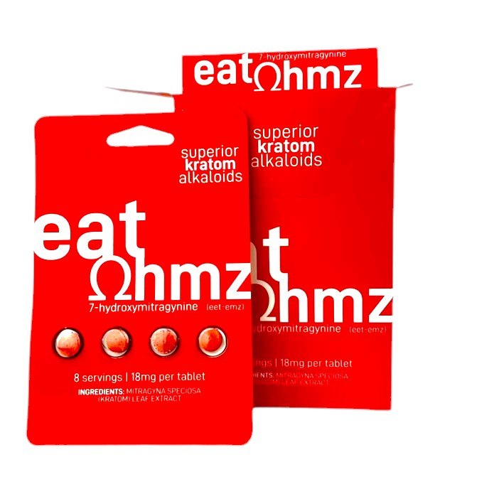 EAT OHMZ 7-OH 18mg 4Tab / Pack - 6 Packs / Display | 30Displays /Case