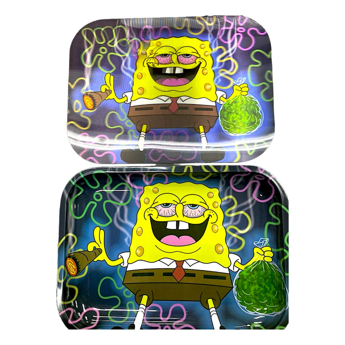 3D Large Metal Rolling Tray With Magnetic Lid