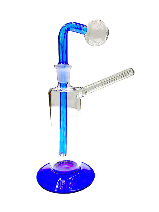 G/G 14mm Colored Base and Stem Cylinder OB Water Pipe