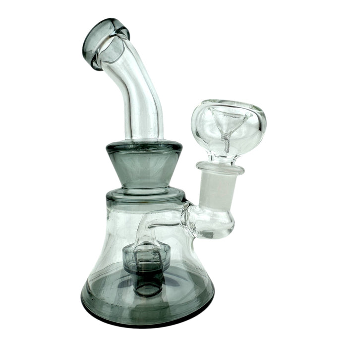 5.5" Color Clear Hourglass Water Pipe