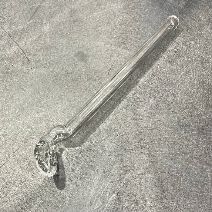 7" Clear Solid Glass Wand