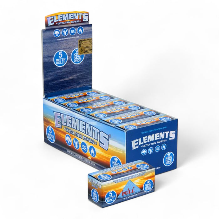 Elements 5 Meter Rolls King Size Wide (24 Rolls Per Box)  | 50 Displays / Case