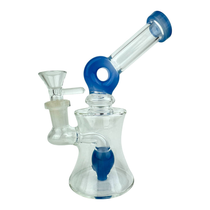 7" Hourglass Donut Glass Water Pipe "WP1250"