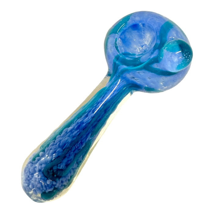 4” Wigwag Button Glass Hand Pipe