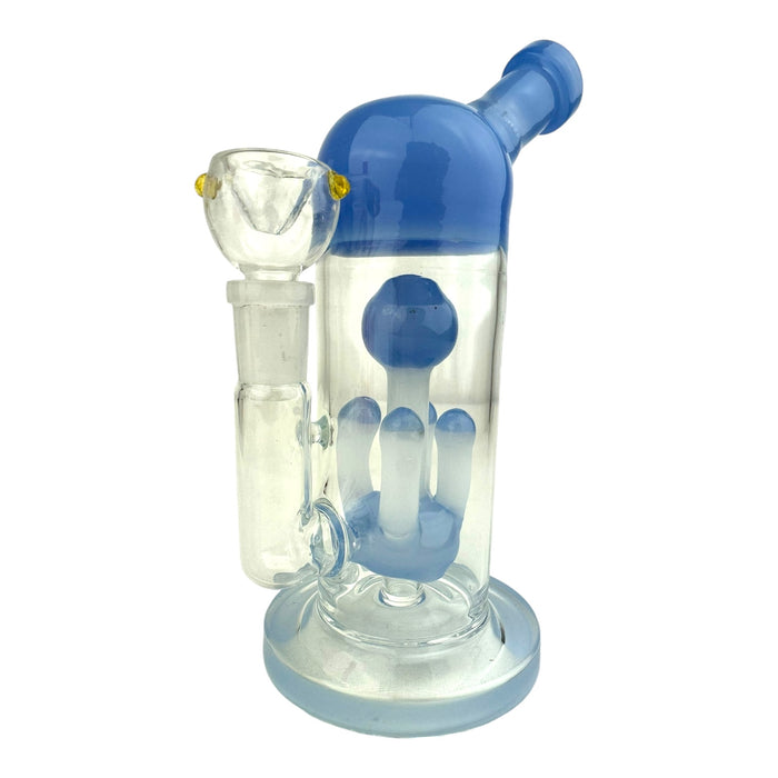 8” Dome Mushroom Perc Glass Water Pipe (Assorted Colors)