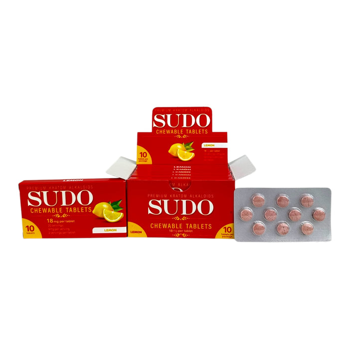 SUDO 7-OH 18mg Tabs - 10 Tab/Blister Pack - 6 Packs Display