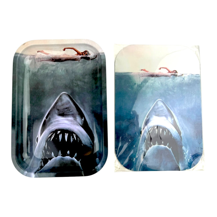 3D Medium Metal Rolling Tray With Magnetic Lid 6" x 9"