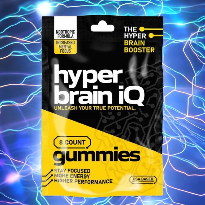 Hyper Brain iQ focus Gummies (8 count)