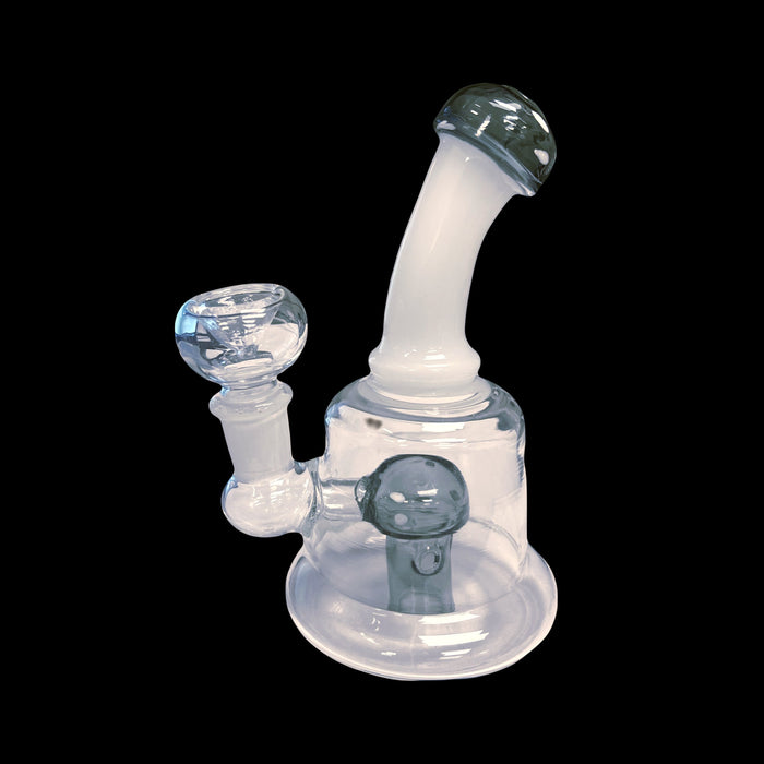 6.5” Mushroom Glass Water Pipe